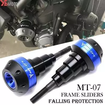Для Yamaha MT-07 MT 07 2015-MT07 2022 ползунки для рамы мотоцикла, защита двигателя, защита от падения, защита от падения T-Black