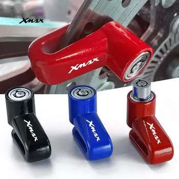 Для YAMAHA XMAX X-MAX 125 250 300 400 2025 2025 2025 Аксессуары для мотоциклов Замок Безопасность Защита от кражи Замок дискового тормоза чёрный