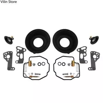Для Yamaha XV535 Virago XV 535 Ремкомплект карбюратора Диафрагма с отсечкой воздуха чёрный