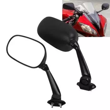 Для YAMAHA YZF600 YZF 600 YZF R6 YZFR6 YZF-R6 2008-2015 2014 2013 Мотоциклетное зеркало заднего вида Боковые зеркала заднего вида Перевернутые чёрный
