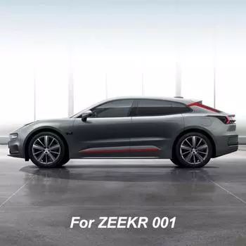 Для ZEEKR 001 декоративные наклейки на заднее окно, дверь, средняя юбка, наклейка для стайлинга автомобиля, аксессуары для модификации красный