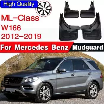 ДЛЯ Benz M class ML W166 ML300 ML350 ML320 ML400 Брызговики брызговик крыло брызговик крылья автомобильные аксессуары авто 12-19 With a pedal