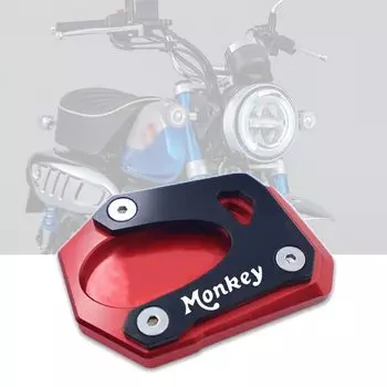ДЛЯ Honda Monkey 125 Monkey 125 2024 2018 2019 2020 2021 2022 2023 Мотоциклетная подставка с ЧПУ, боковая подставка, удлинитель, опорная пластина, увеличенная подставка
