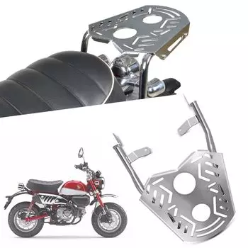 ДЛЯ MONKEY 125 MONKEY 125 2019 2020 2021 2022 Задний багажник Задний подлокотник Все серебристые аксессуары для мотоциклов Задний багажник Поддержка багажника MONKEY