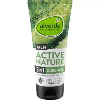 DM alverde Alverde Мужской гель для душа 3в1 Active Nature 200мл