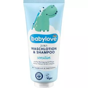 DM DM babylove babylove 2в1 шампунь для душа и лосьон для умывания 200мл