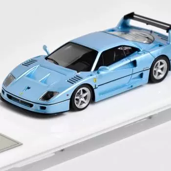 ДМХ 1:64 Ice Blue 1995 F40 GTE Racing Sports Модель литой смоляной машины