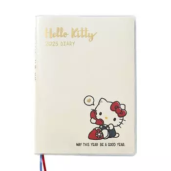 Дневник Sanrio B6 Hello Kitty 2025 Блокнот октябрь с наклейкой-расписанием и закладкой 456284 (Тип блока) (Начиная с 2024 г.)