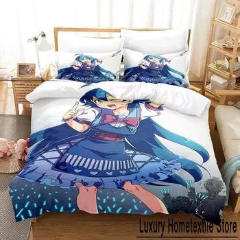 Добро пожаловать в Школу Демонов! Iruma-kun Комплект постельного белья Single Twin Full Queen King Size Комплект постельного белья Adult Kid Bedroom Home Duvet cover Sets EU Single 135x200cm