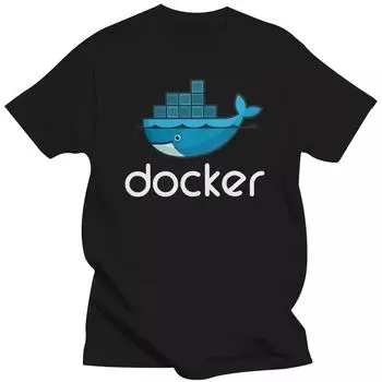 Docker Logo Unisex Футболка Linux Javascript Computer Rogramming Developer Unisex Футболка Programmer Coder Unisex Unisex Футболка Gift Creative Top L