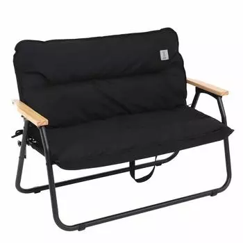 DOD Good Luck Sofa складное кресло, которое можно использовать как полку в автомобиле из алюминия 2-местное [Изготовлено из сплава] CS2-500-BK чёрный