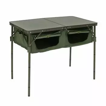 DOD Good Luck Table Foldable Large Storage Space 4 Level Height Adjustment Khaki Medium TB4-685-KH хаки