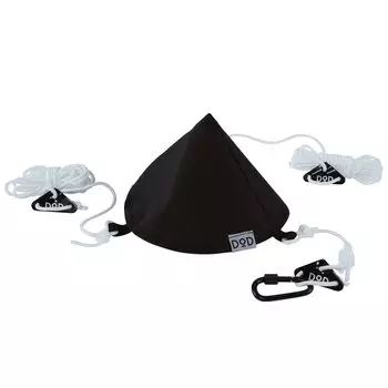 Трос для крепления брезента к шапке DOD Tongari Hat, черный, Ш25 x Г25 x В15 см [карабин в комплекте] TG1-768-BK (Прибл.) чёрный