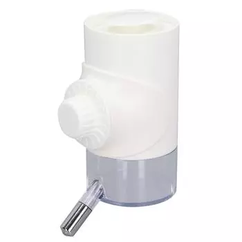 Dog Cage Water Bottle Hanging Automatic Water Feeding Dog Kennel Cage Water Dispenser for Pet жемчужина белый