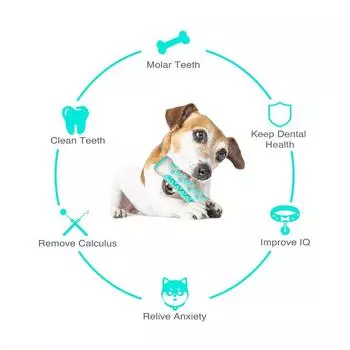 Dog Chew Toys Interactive Toothbrush Stick For Small Medium Dogs Bite Resistant Puppy Training Molar Toys Labrodor Pet Supplies