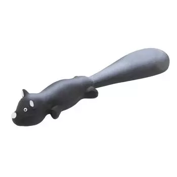 Dog Chewing Toy Latex Squeaky Bite Resistant Interactive Animal Shape Puppy Biting Toy Black Black