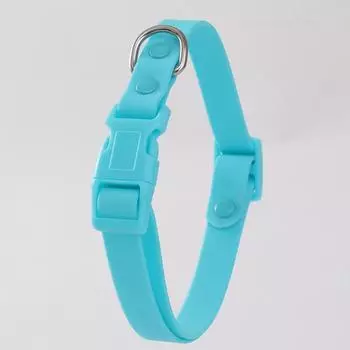 Dog Collar Waterproof Plastic Pvc Washable Quick Release Buckle Outdoor Puppy Collars Durable Adjustable For Small Medium Dogs фиолетовый