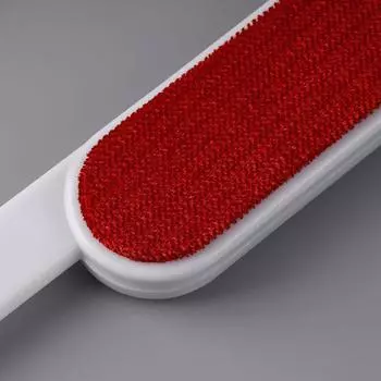 Dog Comb Tool Pet Hair Remover Brush Dog Cat Fur Brush Base Double-Side Home Furniture Sofa Clothes Cleaning Lint Brush for Pets красный