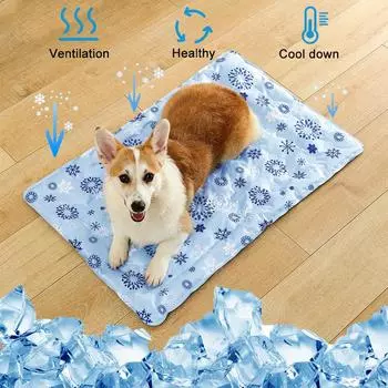 Dog Cooling Mat Summer Pet Self Cooling Pad Cat Bed Mat For Small Medium Large Dogs Indoor Dog Crate Mat Keep Your Pet Cool XS 30x40cm
