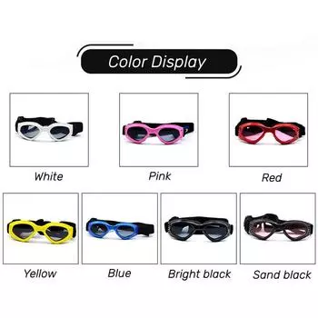 Dog Goggles Cute Pet Small Dog Sunglass Heart-shaped Sun Glasses UV Protection Windproof Pet Eye Wear Pet Grooming Accessories розовый