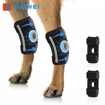 Dog Knee Pads - Joint Support Protectors to Stabilize Joints and Prevent Licking/Biting. Small