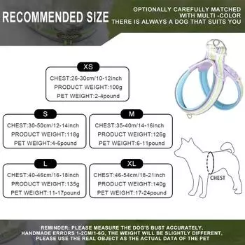 Dog leash dog walking leash lightweight saddle pet chest harness small and medium-sized dog leash dog carrier pet supplies S жёлтый