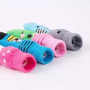 Dog Socks for Small Medium Dogs Non Skid Pet Puppy Grip Socks Paw Protectors Indoor Traction Control Socks for Hardwood Floor S