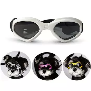 Dog Sunglasses, Foldable Pet Glasses, Dog Goggles, Sun UV Protection, Cat Sunglasses, Folding Style XXL белый