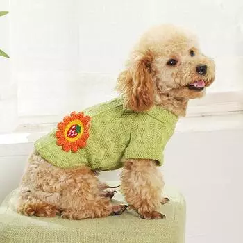 Dog Sweater Warm Pet Sweater Dog Sweaters for Small Dogs Medium Dogs Cute Knitted Classic Sweater for Girls Boys Puppy Cat XS for 0-1kg белый