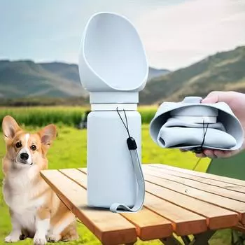 Dog Water Bottle,Portable Travel Water Bottle Dispenser for Dogs,Leak Proof Puppy Water Dispenser with Drinking Feeder for Pets