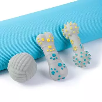 Doggy Chew Toy Dog Chewing Toy for Boredom Pet Dog Teething Balls Aggressive Chewer Dog Bite Exercise Teethers Fun Gift
