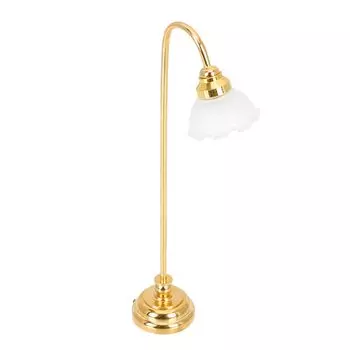 DOITOOL Miniature Light LED 1:12 Mini Lamp for Dollhouse Retro Decoration Mini Stand Light Doll Furniture Accessories Miniature Furniture Fairy
