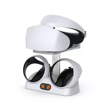 Док-станция для быстрой зарядки контроллера PS VR2, подставка для дисплея гарнитуры, стойка для хранения контроллера гарнитуры, аксессуар