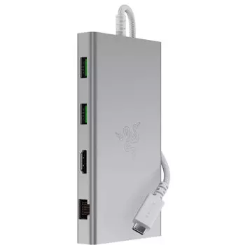 Док-станция Razer USB C Dock с 11 портами Порт для дизайна Порт Gigabit Ethernet Порт HDMI Слот для карты Аудио комбинированный разъем USB Sea Dock Авторизованный агент