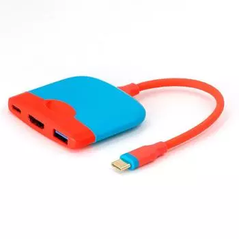 Док-станция Switch для Nintendo Switch/OLED, портативный адаптер USB C для 4K HDMI TV, док-станция для телевизора/Steam Deck/Samsung DeX/ПК и многого другого серый/чёрный