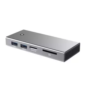 Док-станция TypeC Hub M.2 NVMe с совместимым адаптером 4K HDMI, USBC 10Gbp 2 USB-порта для ноутбуков