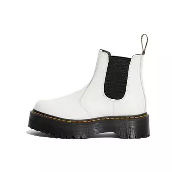 Доктор. Белые мужские кроссовки Martens 2976 Smooth Platform 25055100
