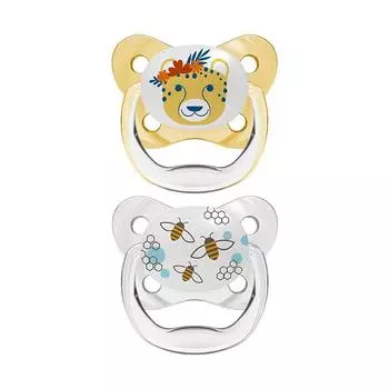 Доктор. Brown s Chupete Prevent Butterfly Yellow Sice 2 6-18M