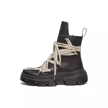 Доктор. Черные кроссовки унисекс Martens Rick Owens x 1460 DMXL Megalace Boot 31752001