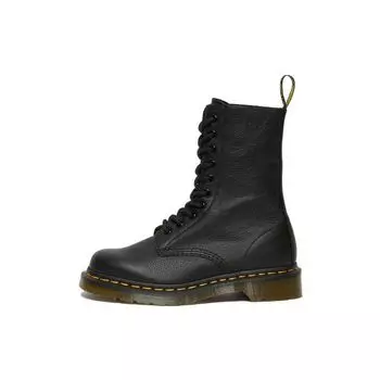 Доктор. Черные женские кроссовки Martens 1490 Virginia Leather Mid Calf 22524001