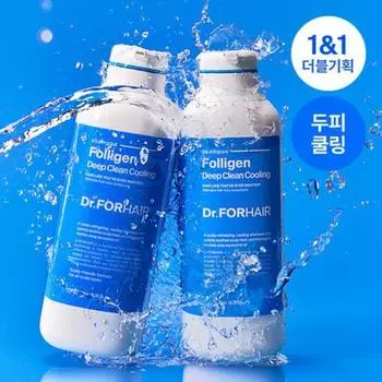Доктор. Для волос Polygen Deep Clean Охлаждающий шампунь Двойной набор (500мл+500мл)