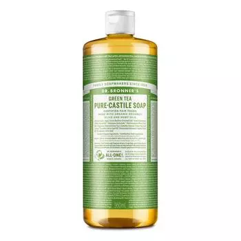 Доктор. Гель для душа Bronner s Green Tea Pure Castile Soap, 950 мл, 1 шт.