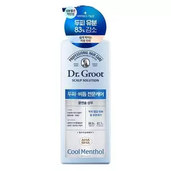 Доктор. Groot Scalp Solution Cool Menthol Шампунь против перхоти на коже головы, 700 мл, 1 шт.