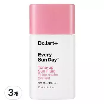 Доктор. Jart Every Sun Day Tone-Up Sun Fluid SPF50+ PA++++, 30 мл, 3 шт.