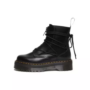 Доктор. Martens Jarrick II Кожаные ботинки на платформе со шнуровкой Черные гладкие женские кроссовки Paris 27662001 36