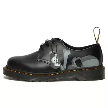 Доктор. Мужские кроссовки Martens BAPE x Mastermind Japan x 1461 Skull, черные 27044001