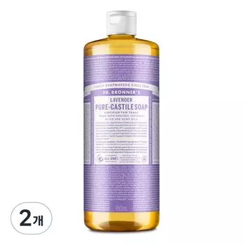 Доктор. Мыло Bronner s Lavender Pure Castile, 950 мл, 2 шт.