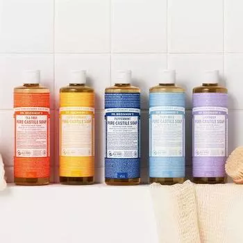 Доктор. Мыло Bronner s Pure Castile Soap 950 мл 10 видов, выберите 1 Baby Mild Pure Castile Soap