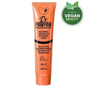 Доктор. Popo Tinted Peach Pink Lip Balm 25 мл, 1 упаковка