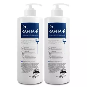 Доктор. Raphael Dandruff Oily Scalp Care Шампунь против выпадения волос Houttuynia Cordata, 1 л, 2 шт.